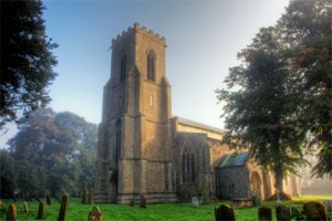 St. Mary's Church, Tunstead shrouded in Mist